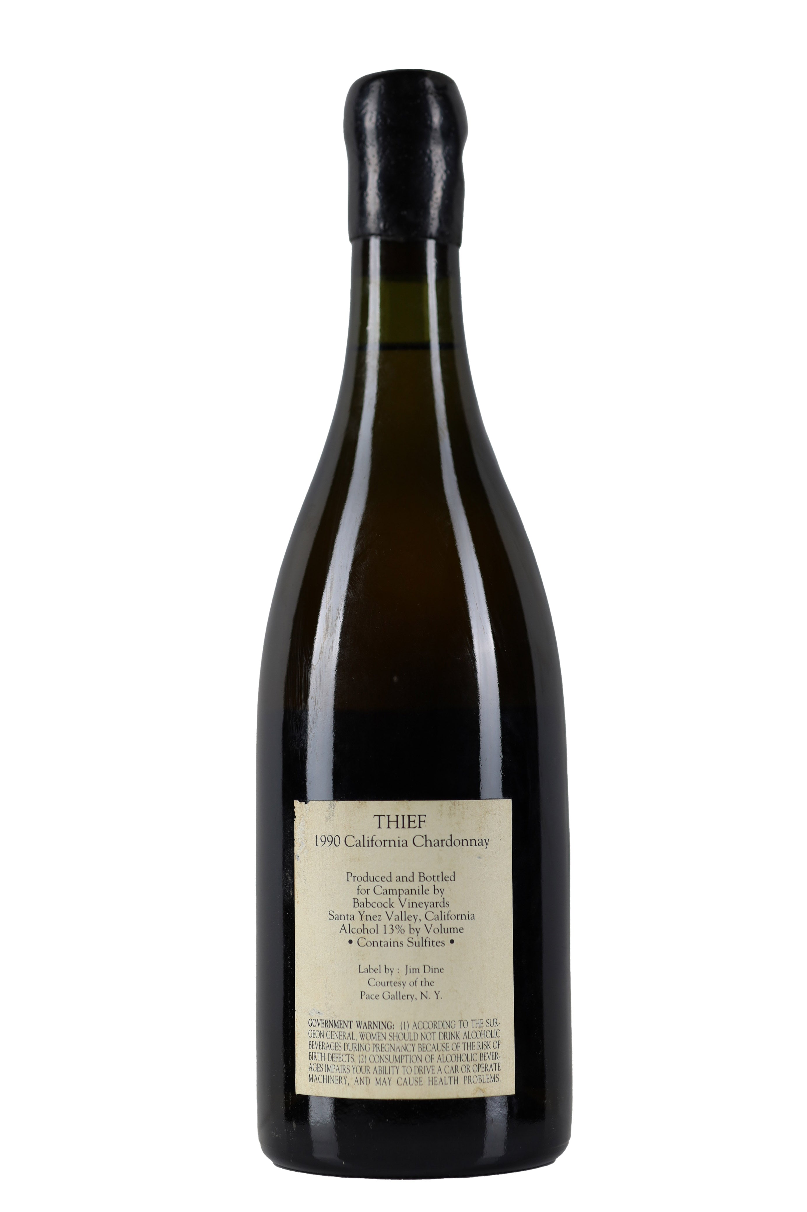 1990 Sine Qua Non Thief Krankl/Babcock Campanile Chardonnay 750ml