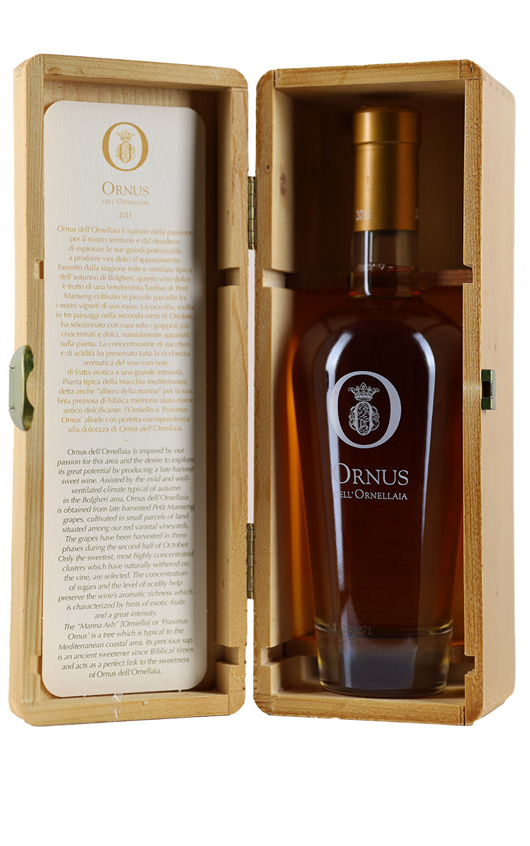 2011 Ornus dell'Ornellaia Dessert Sweet Wine Tuscany Italy 375ml